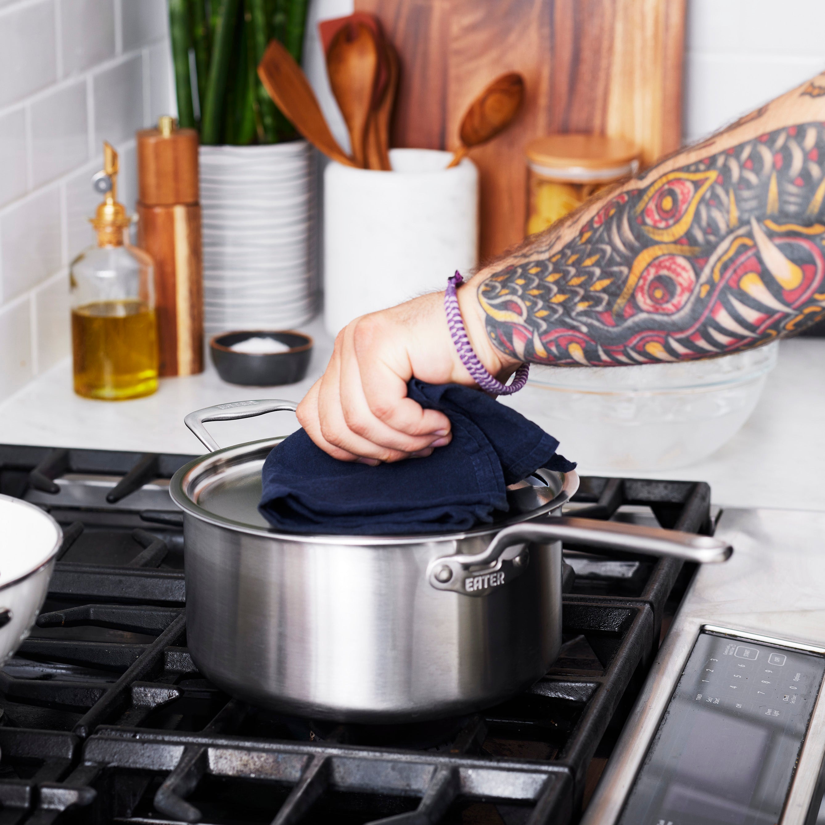 Heritage Steel 4 Quart Saucepan with Lid - Premium Stainless Steel Cookware for Home Chefs | Perfect for Soups, Sauces & Slow Cooking