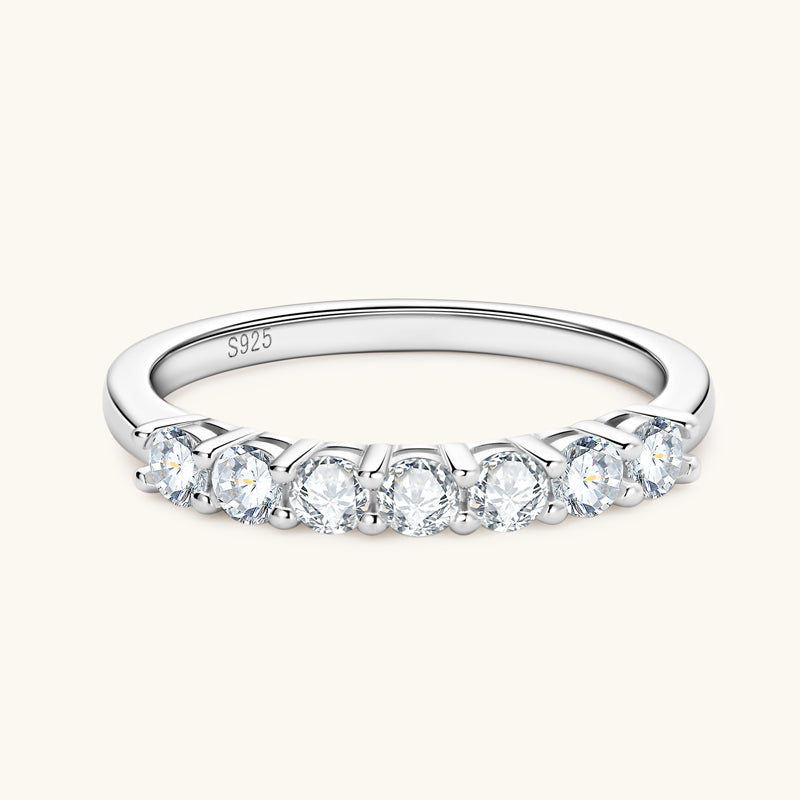 Grace Premium Moissanite Pavé Wedding Ring - 14K White Gold Bridal Set for Women, Elegant Engagement & Anniversary Jewelry Gift (Perfect for Proposals, Weddings & Special Occasions)