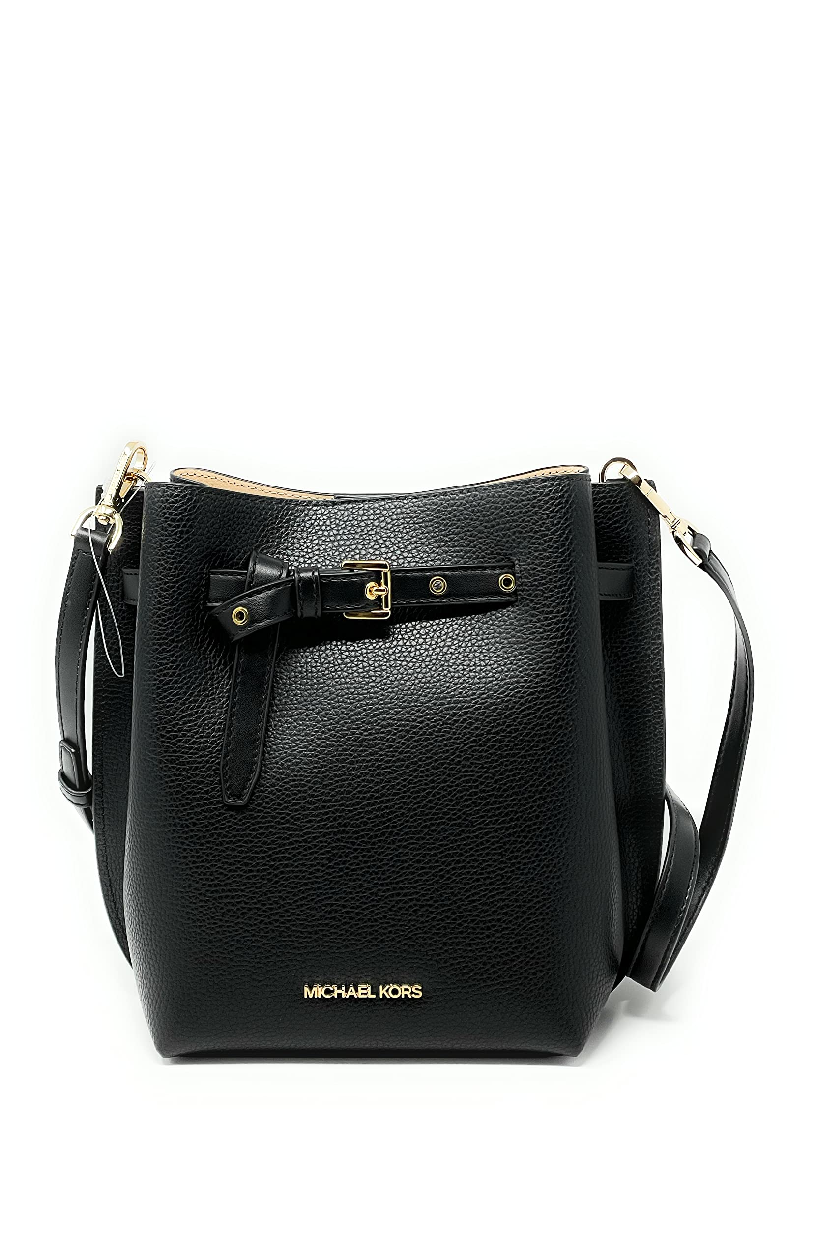 Michael Kors Emilia Small Drawstring Bucket Bag for Women - Stylish Crossbody Shoulder Purse with Adjustable Strap, Perfect for Work, Travel & Everyday Use