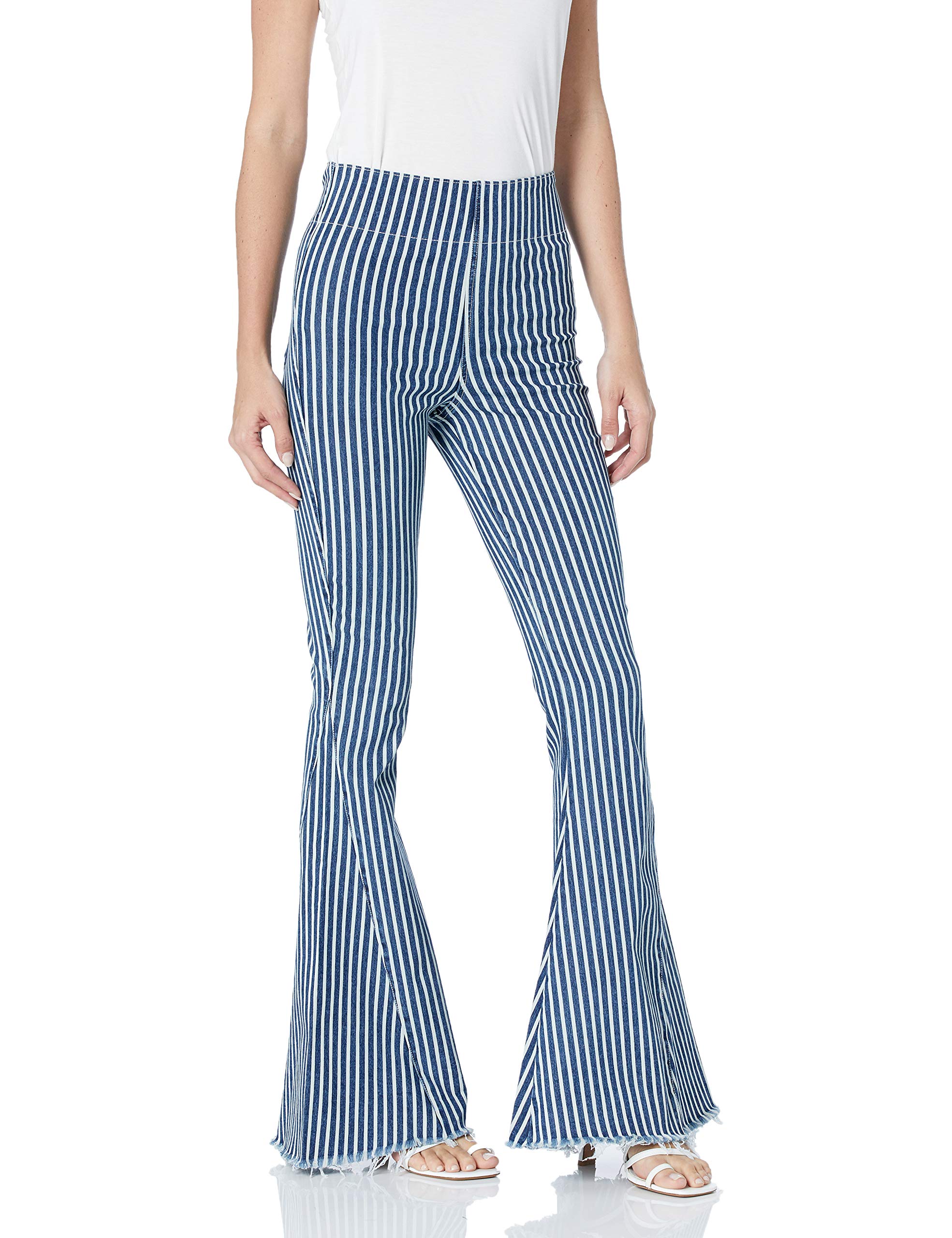 Show Me Your Mumu Women's Flare Jeans - High Waisted Bootcut Denim Pants for Casual & Date Night Outfits | Trendy Vintage Style Comfortable Stretch Jeans for Everyday Wear