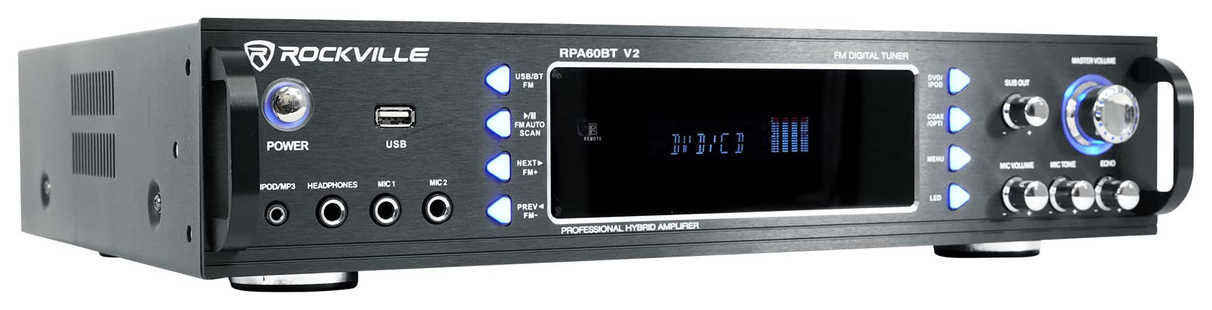 Rockville 1000W Bluetooth Home Theater Receiver System with 4 x 6.5