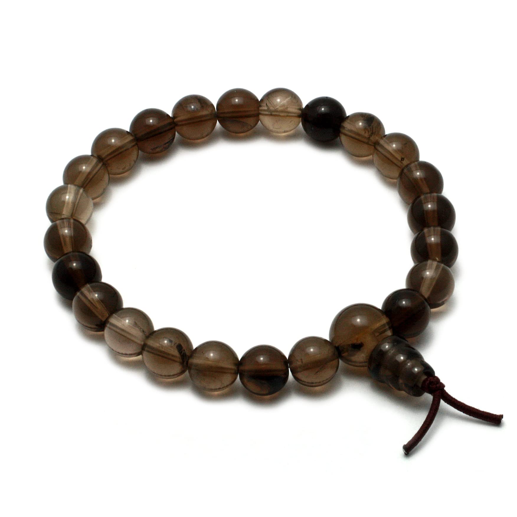 Smoky Quartz Power Bead Bracelet for Women - Natural Stone Energy Healing Jewelry for Protection, Grounding & Positive Energy - Perfect for Meditation, Yoga & Spiritual Healing