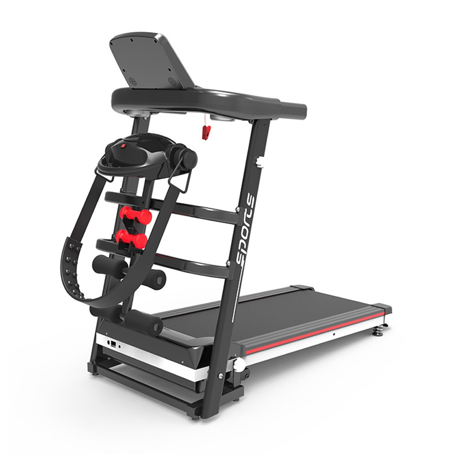 2.0HP Foldable Treadmill with LED Display - Portable Walking Pad & Jogging Machine for Home Gym, Office Workouts - 220lbs Capacity - Perfect for Small Spaces, Apartment Fitness & Under Desk Walking
