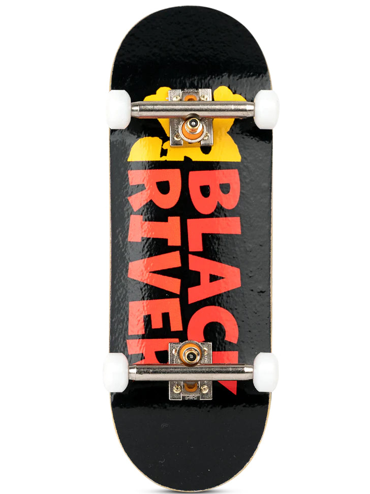Blackriver 7 Ply Fingerboard Complete with RiverLabel Letters - Professional Skateboard Training Tool for Finger Tricks & Practice at Home or Office