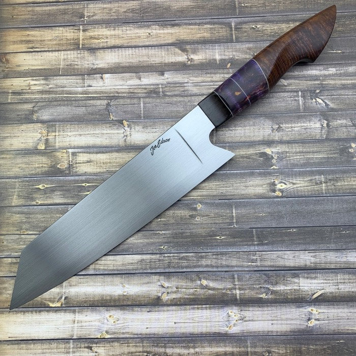 Joe Edson 205mm AEB-L Stainless Steel K-Tip Bunka Custom Chef Knife – Premium Japanese Kitchen Knife for Slicing, Dicing, and Precision Cooking