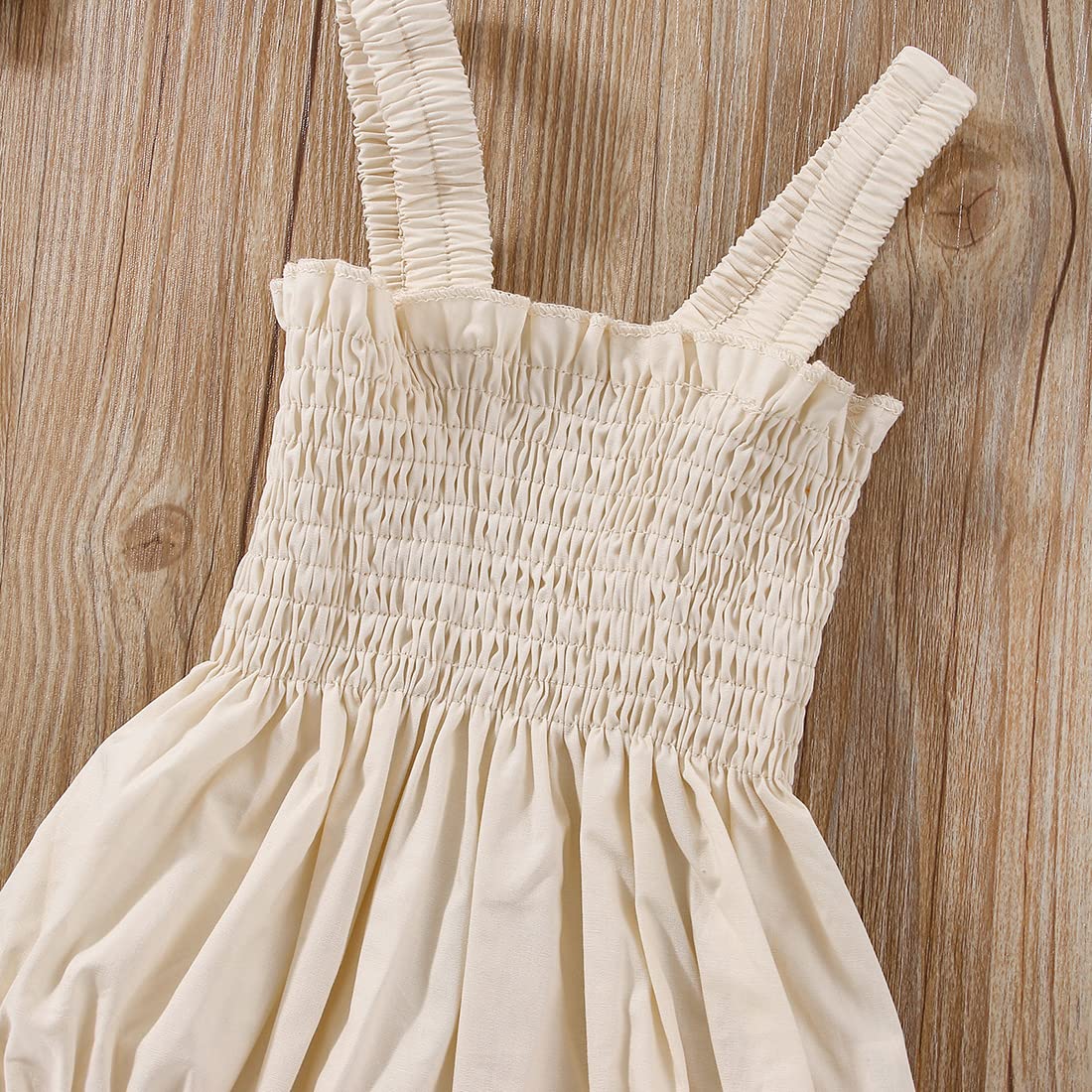 Adorable Newborn Baby Girl Summer Outfit - 100% Cotton Linen Romper with Floral Pleated Tops & Matching Headband | Perfect for Photoshoots, Birthday Parties & Daily Wear