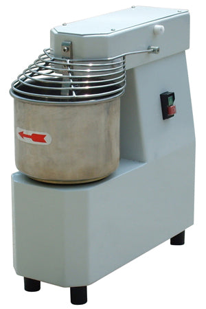 JFM Spiral Mixer - Single Phase, Single Speed Pizza Dough Mixer with Fixed Bowl | Perfect for Pizzerias, Bakeries & Commercial Kitchens