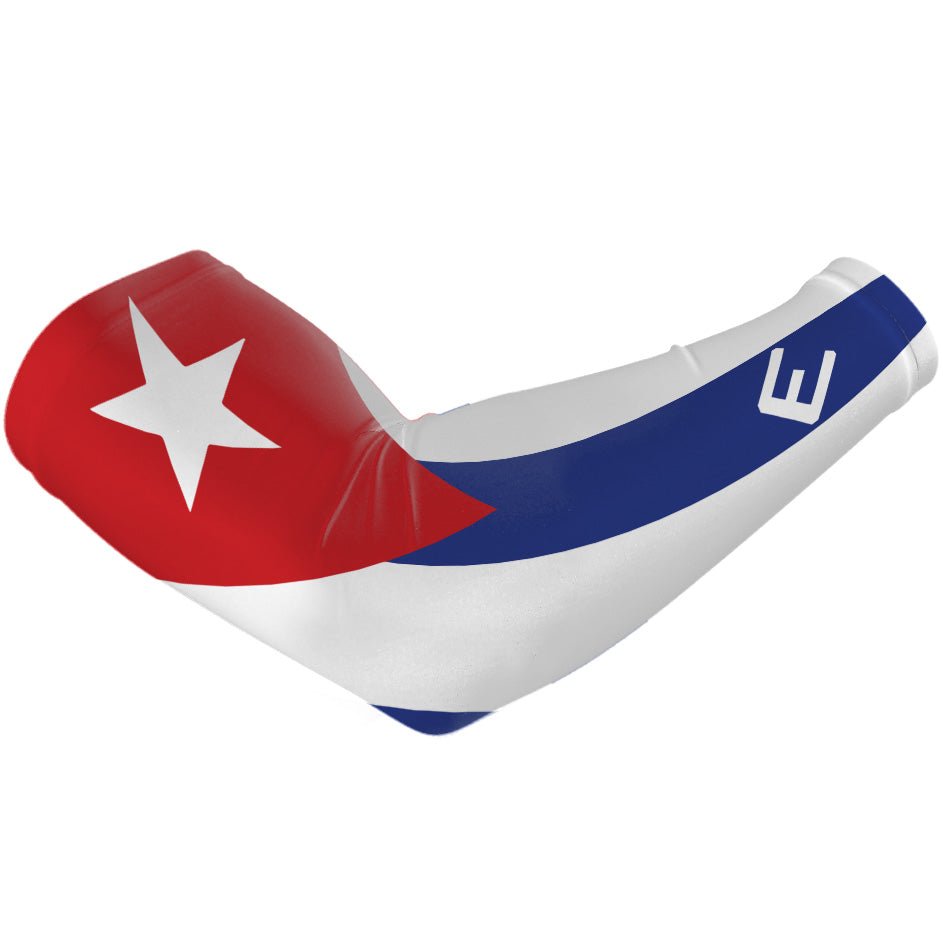 Cuba Flag Arm Sleeve - Patriotic Compression Sleeves for Sports, Running & Outdoor Activities - Perfect for Baseball, Basketball & Cycling Support