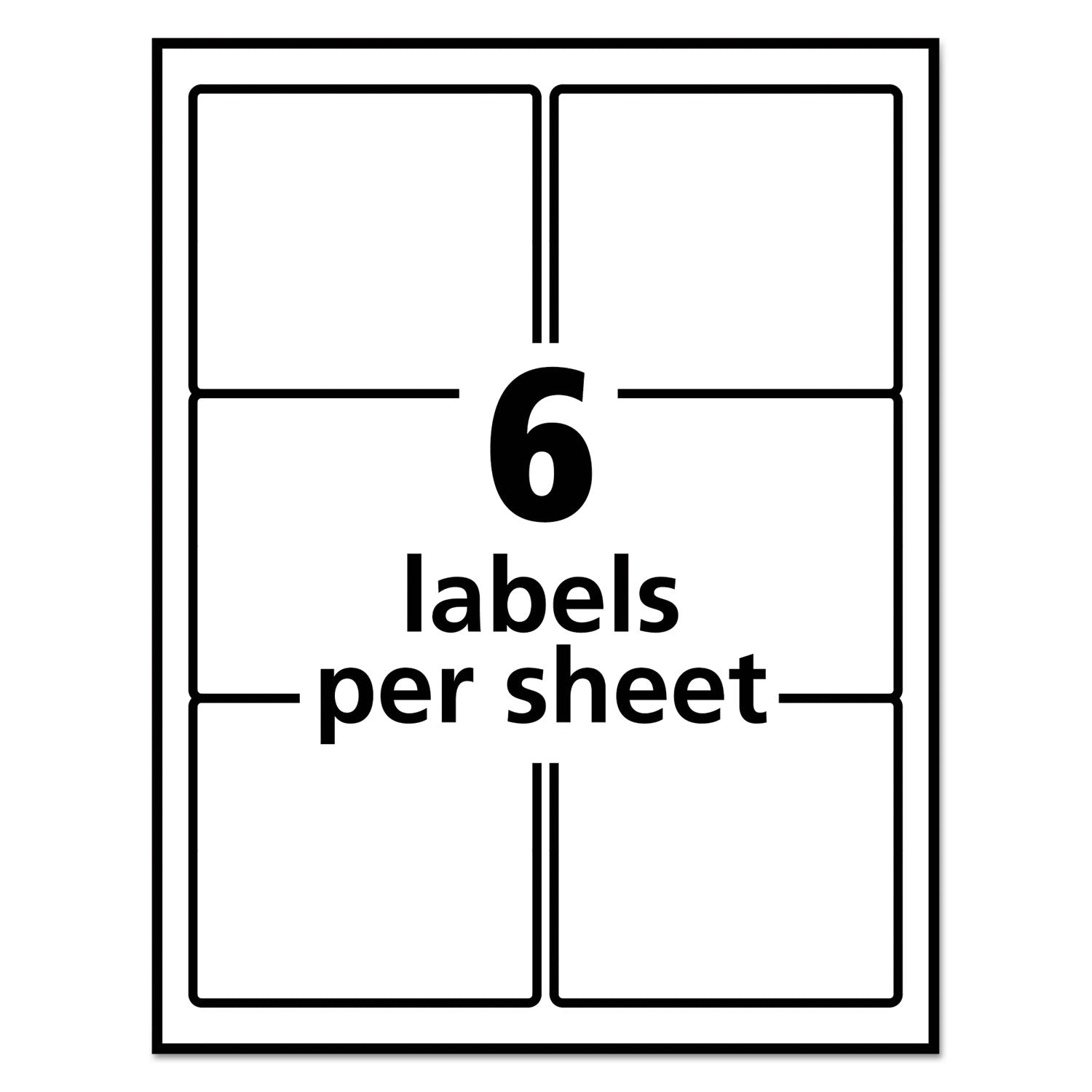 Avery® Eco-Friendly Mailing Labels for Inkjet & Laser Printers - 3.33