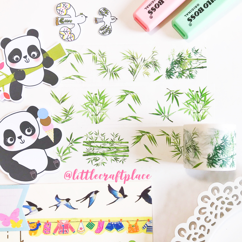 Decorative Bamboo Washi Tape for Scrapbooking, Journaling & DIY Crafts - Eco-Friendly Japanese Paper Tape for Gift Wrapping, Bullet Journals & Home Decor