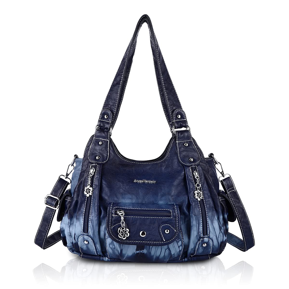 Angel Barcelo Women's PU Leather Shoulder Bag - Stylish Hobo Handbag for Girls & Ladies | Perfect for Work, Shopping & Daily Use