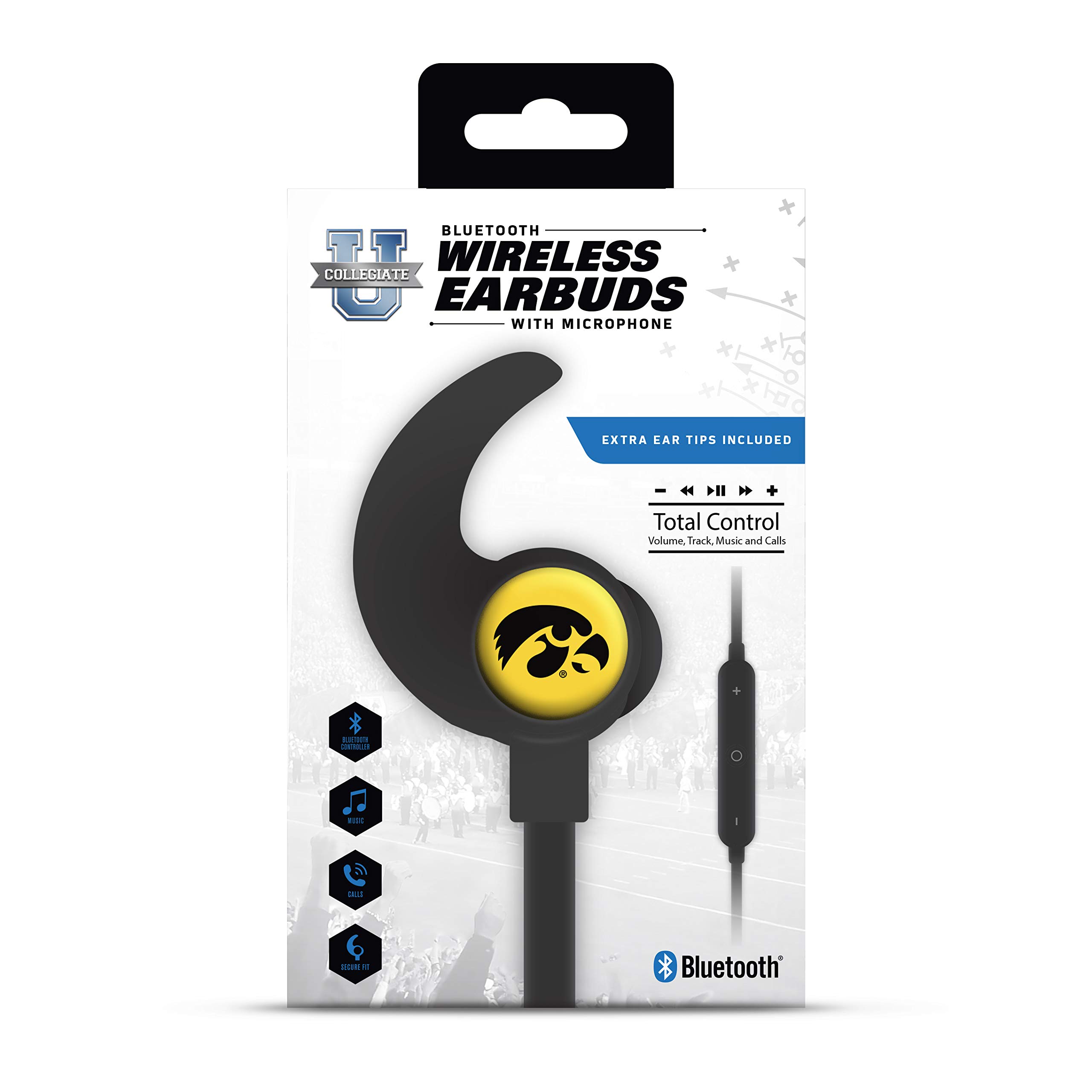 SOAR NCAA Wireless Bluetooth Earbuds - Sweatproof Sports Earphones with 30H Playtime, HD Sound for Running, Gym & Workout | Compatible with iPhone & Android
