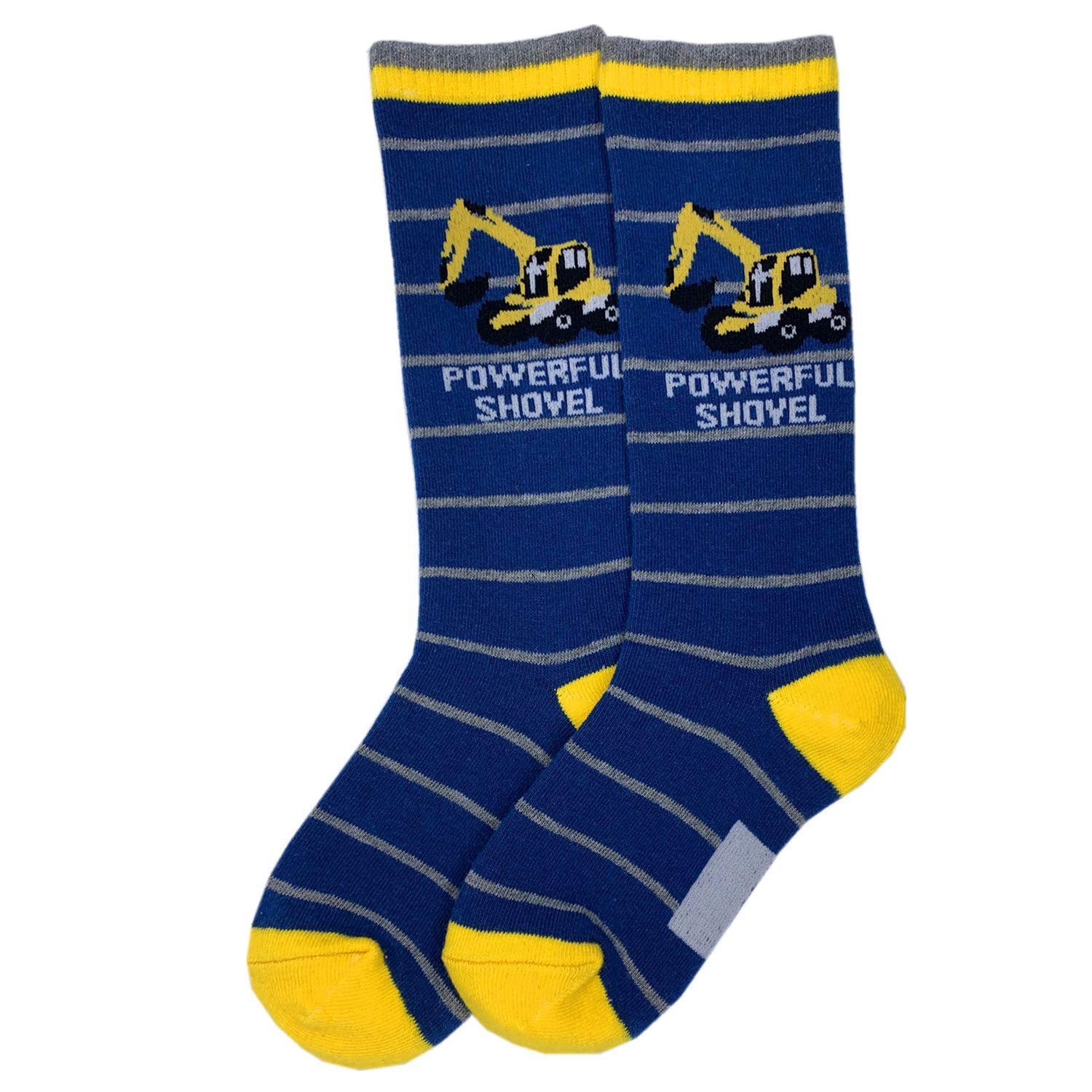 Colorful Stars Boys Knee High Cotton Tube Socks - 8 Pairs Pack for School, Sports & Everyday Comfort - Breathable & Durable Kids Stockings