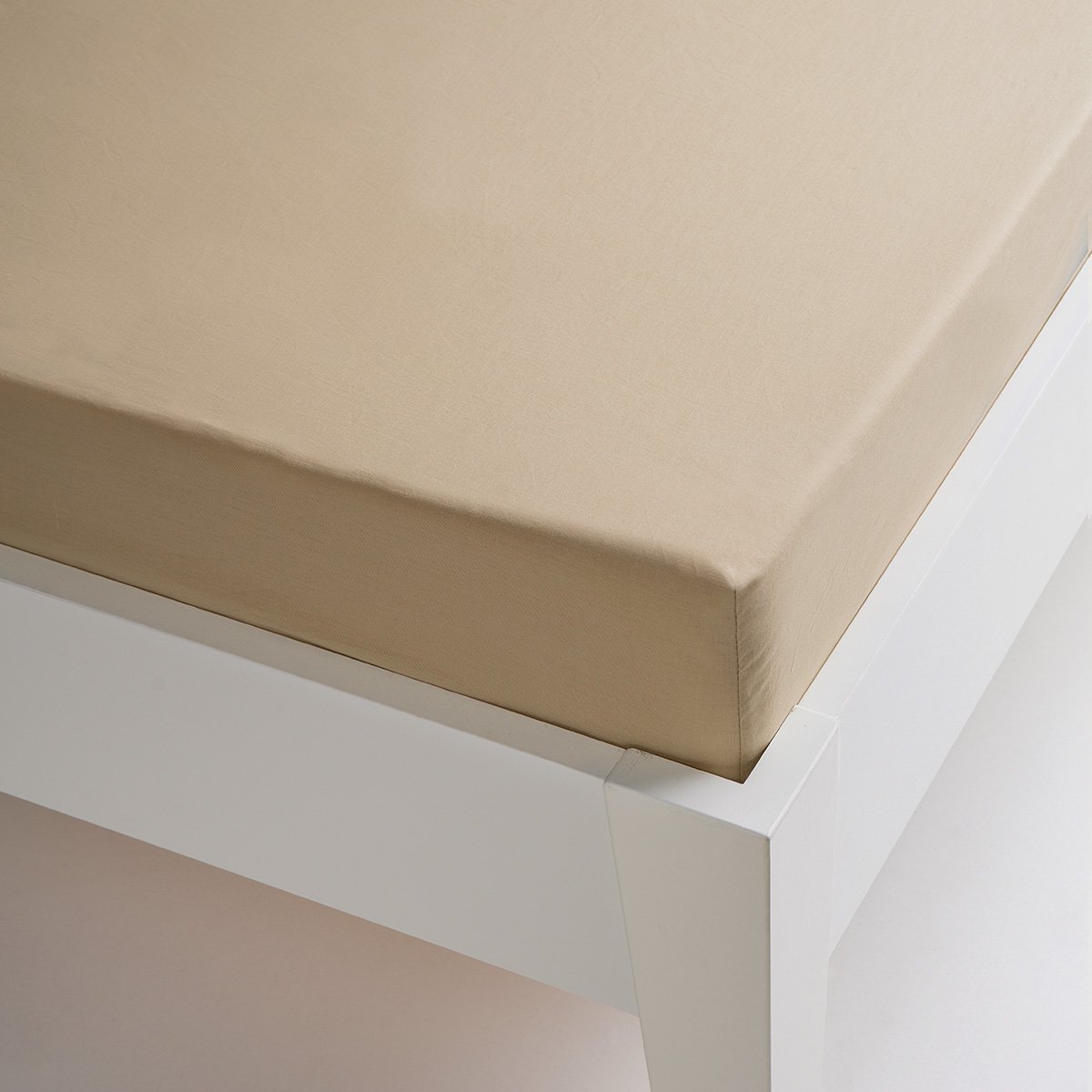 Premium 100% Cotton Non-Iron Fitted Sheet for 90 cm Bed - Wrinkle-Free, Breathable & Soft - Perfect for Guest Rooms, Dorms & Small Beds