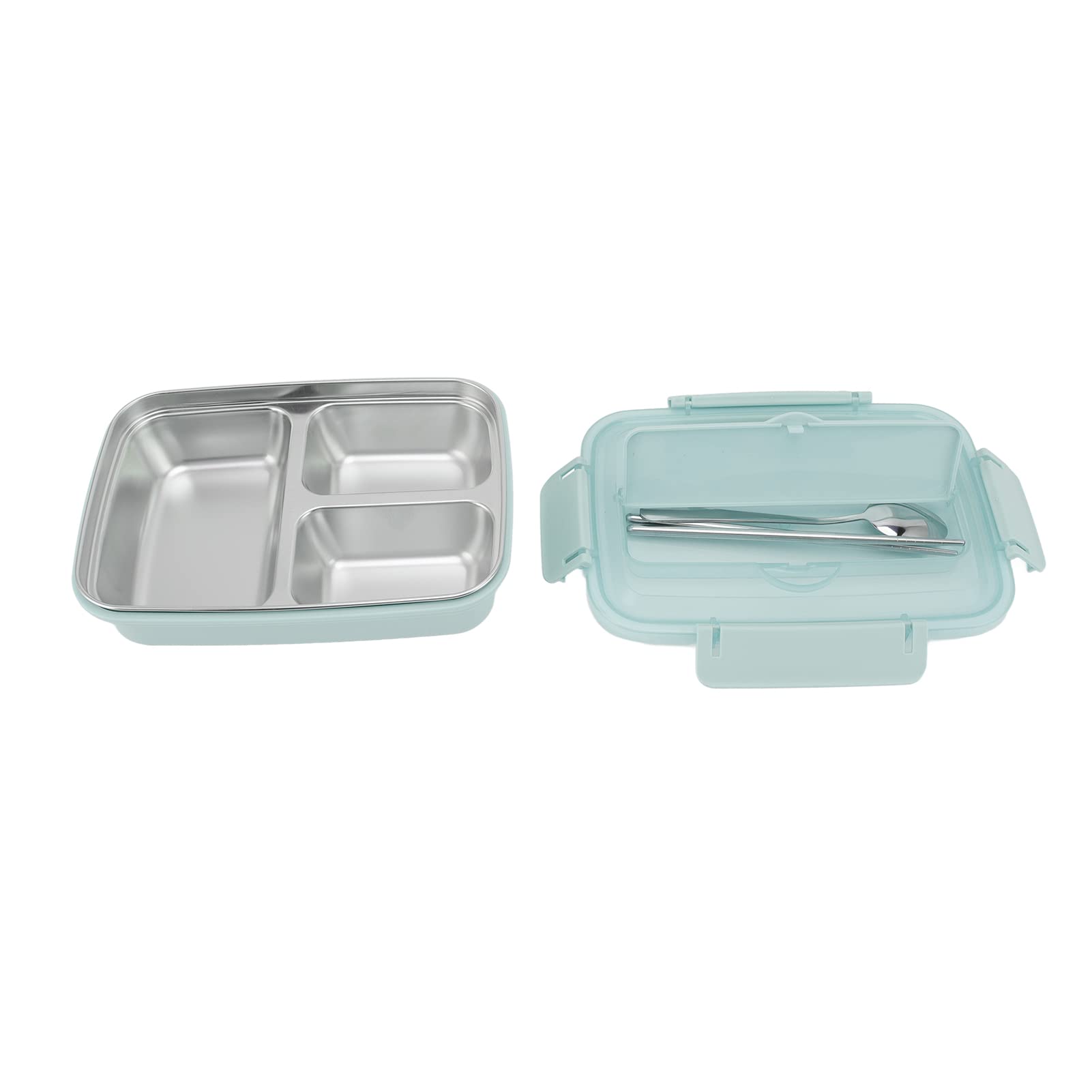 Insulated Lunch Box Containers with Compartmental Design - BPA-Free, Leak-Proof Food Storage Containers for Office, School, Picnic & Travel - Includes Matching Utensils (Blue) | Perfect for Meal Prep, Work Lunches & Outdoor Adventures