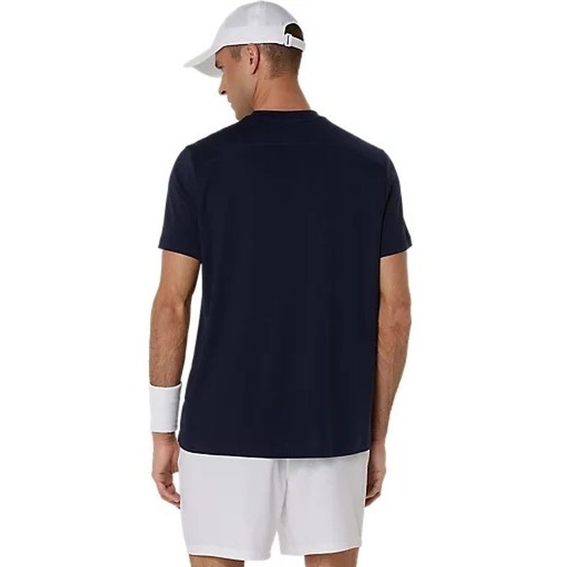 ASICS Men's Performance Tennis Shirt - Moisture-Wicking & Breathable for Court & Casual Wear - Ideal for Tennis, Pickleball & Active Lifestyle