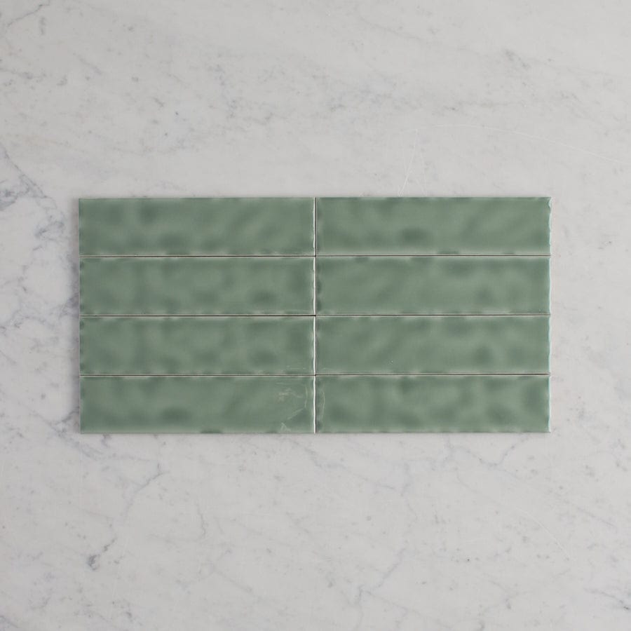 Premium Newport Gloss Mini Subway Tile in Jade Green - Perfect for Kitchen Backsplash, Bathroom Walls & Modern Home Decor
