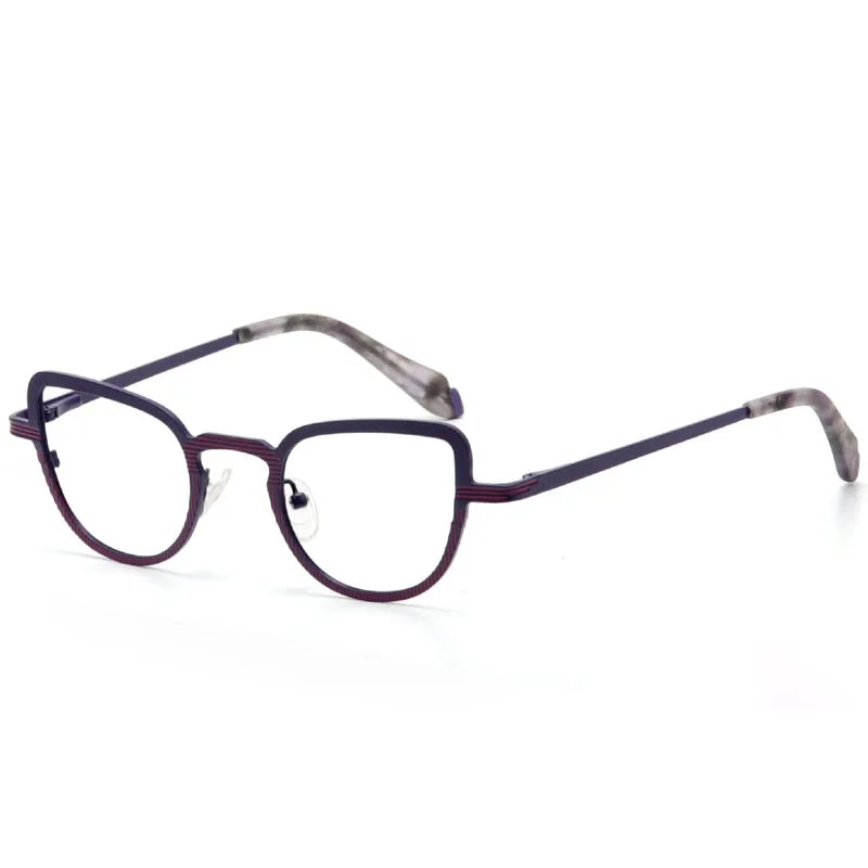Stylish Aror Women's Full Rim Oval Cat Eye Glasses Frame 87644 - Lightweight Alloy Eyewear for Work, Reading & Fashion Accessories