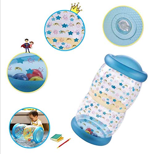 Sensory Fidget Toys for Babies 6-36 Months - Blue Crawling & Fitness Toys to Improve Hearing, Touch, Muscle Development & Coordination - Perfect for Tummy Time, Early Learning & Playtime Activities