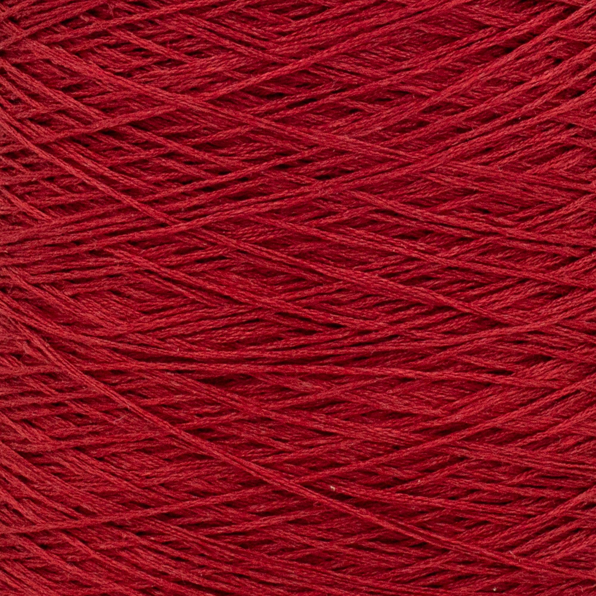 Premium 100% Linen Yarn for Knitting & Weaving - Natural Fiber Crafting Thread by Silk City Fibers in Fire Red | Perfect for DIY Scarves, Blankets & Home Decor Projects