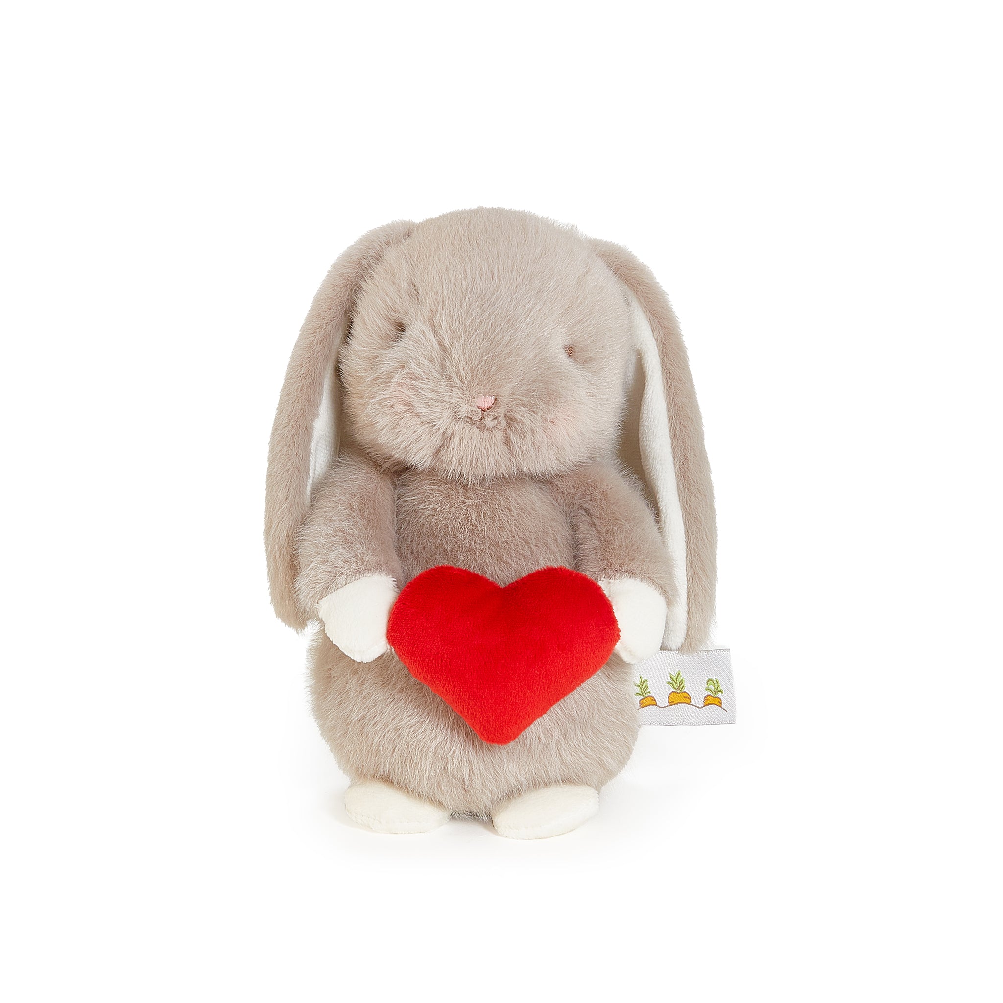 Love You Too Bunny Gray Plush Stuffed Animal - Perfect for Valentine's Day Gifts, Easter Decorations & Nursery Room Decor
