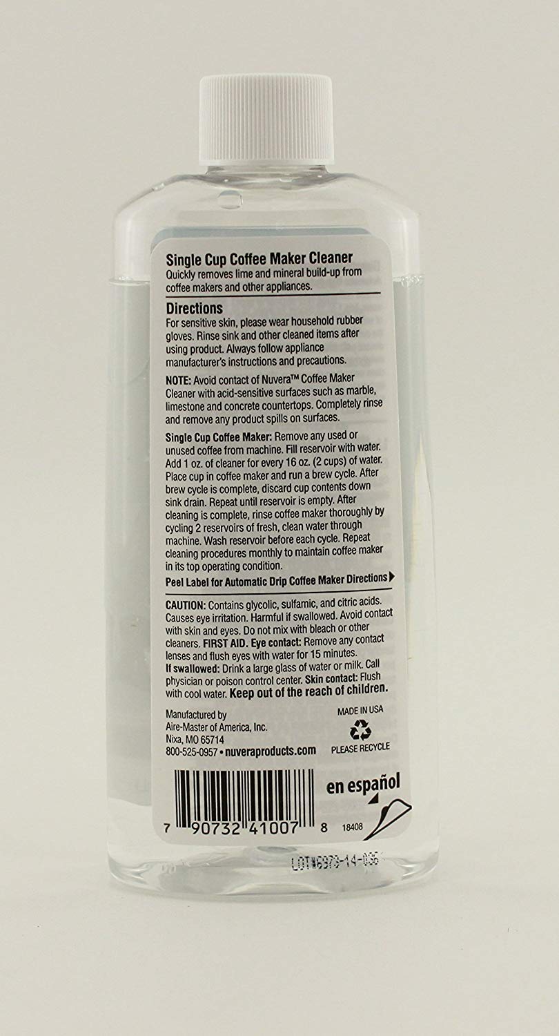 Single Cup Coffee Maker Cleaner - Descaler & Stain Remover for Keurig, Nespresso & More | Perfect for Home & Office Use