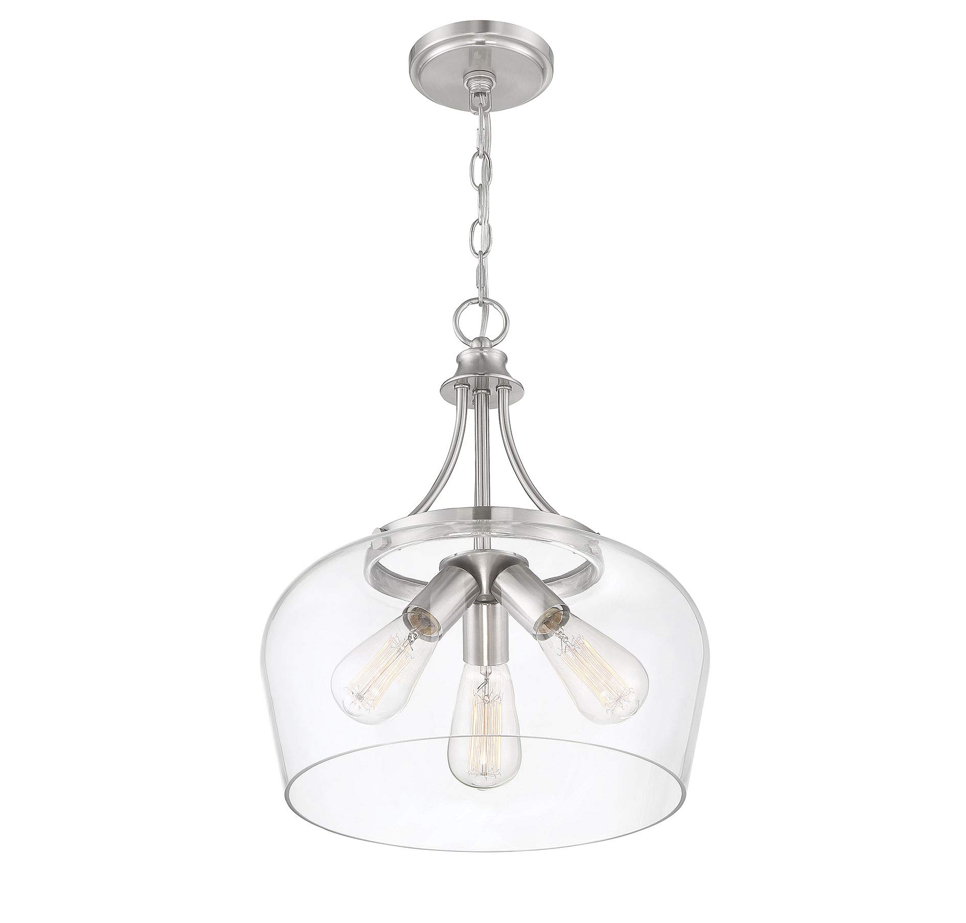 Savoy House Octave 3-Light Bohemian Glass Pendant Light Fixture - 180W, 18
