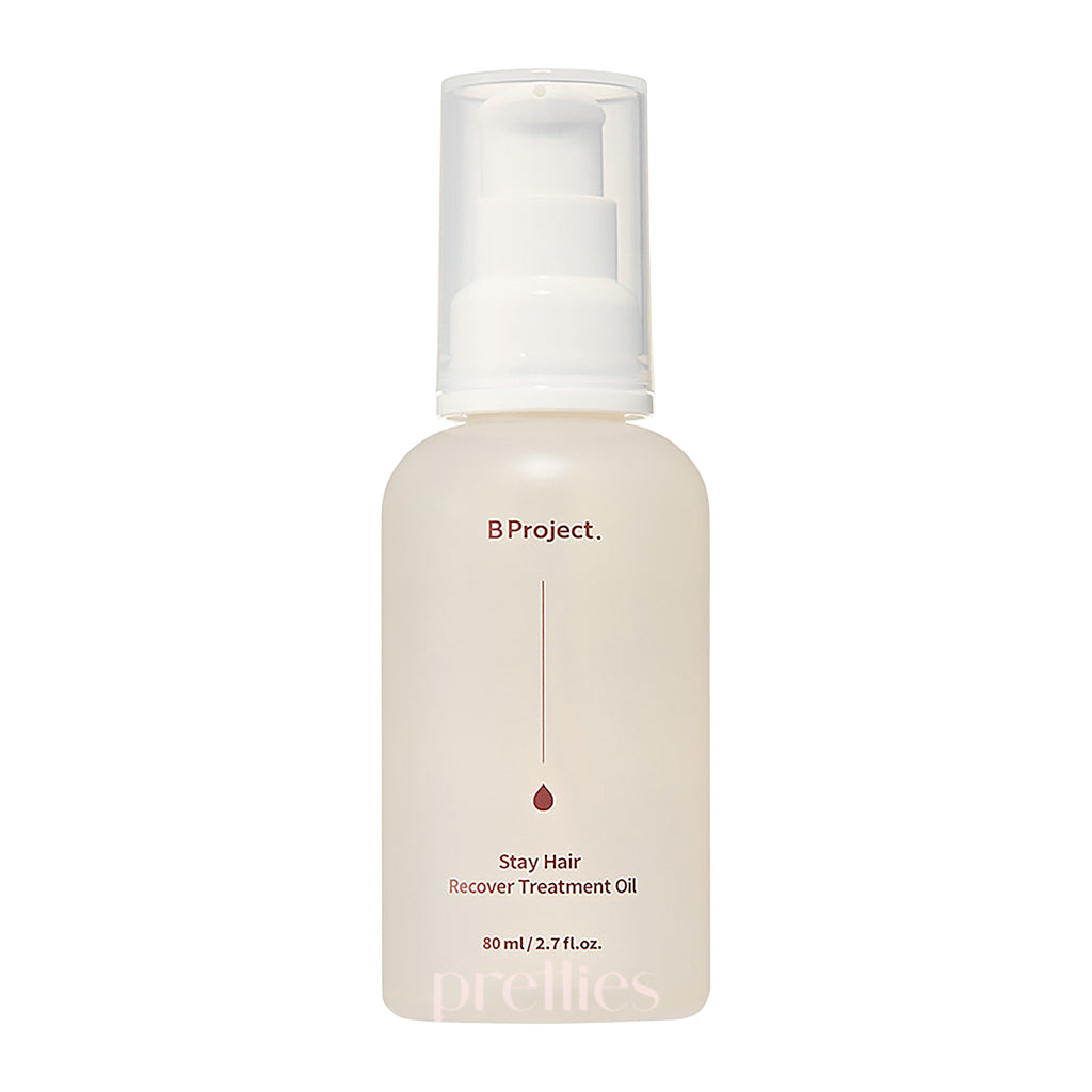 B Project Stay Hair Recover Treatment Oil 80ml - Hair Growth & Repair for Damaged Hair - Nourishing Argan Oil Blend for Stronger, Healthier Hair - Perfect for Daily Use & Salon Treatments