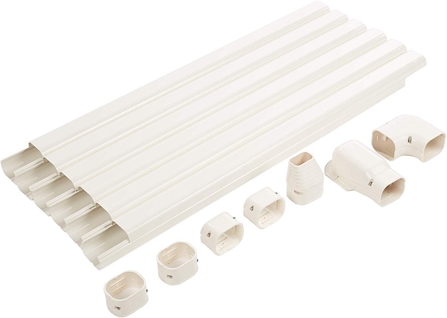 Senville HL-550 Wall Mount Bracket & 20ft Decorative Line Set Cover Kit for 18000-36000 BTU Mini Split AC - Perfect for Home, Office & Commercial Cooling Solutions