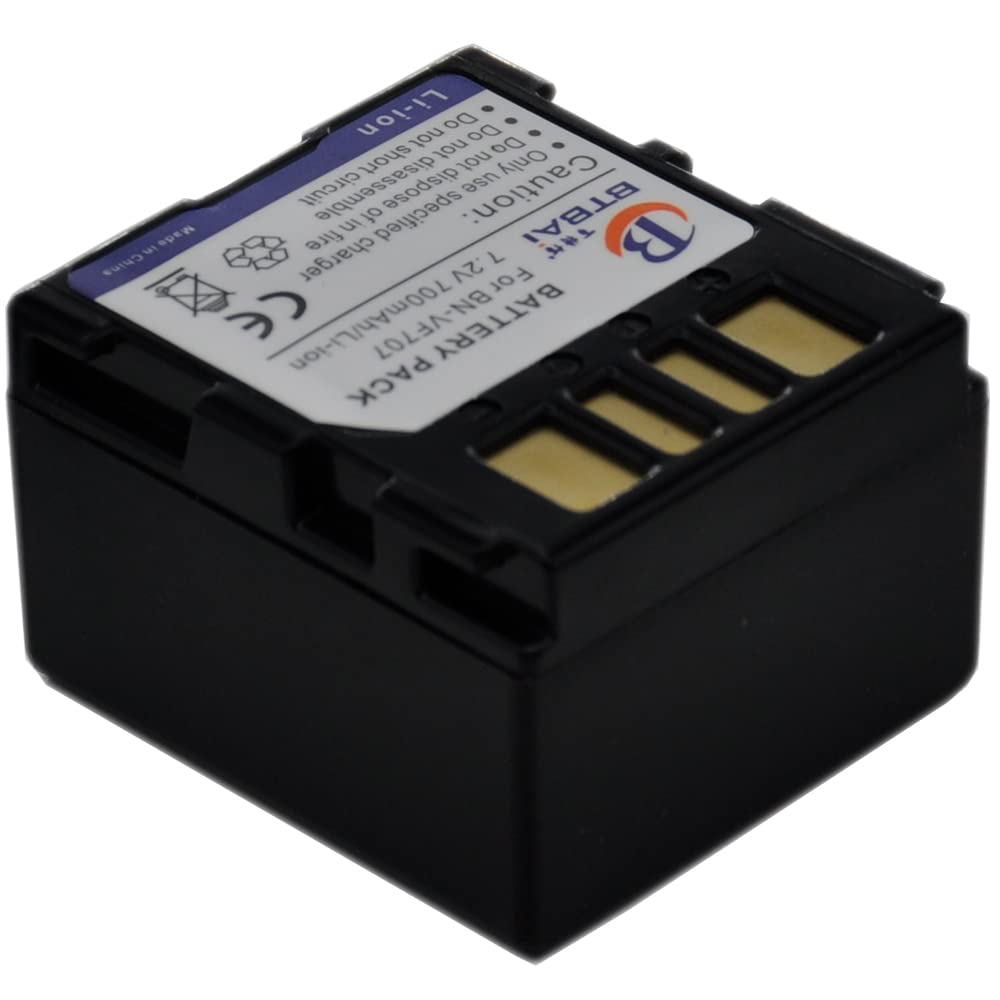 Replacement Camcorder Battery for BN VF714u VF707u VF733u - Compatible with JVC GZ-MG21 MG30 MG70U, Canon DF550 D370U, and More - Perfect for Travel Vlogging & Outdoor Filming