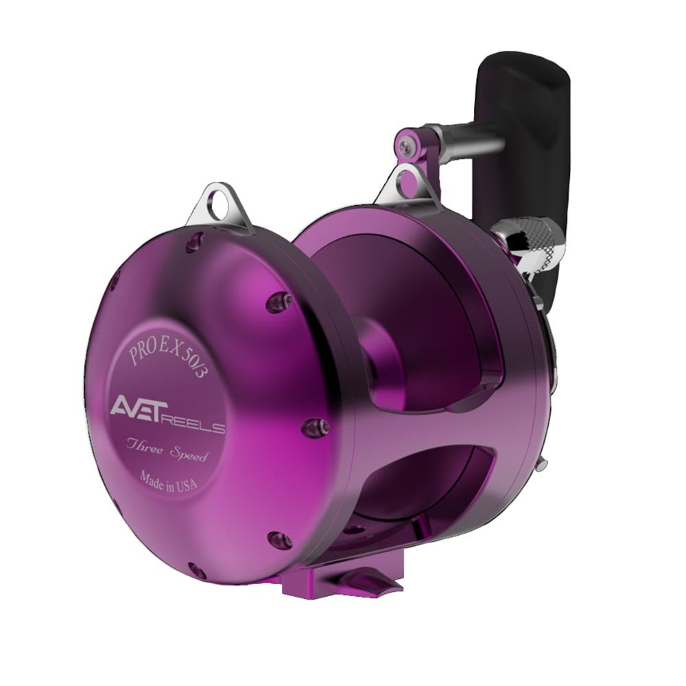 Avet Pro EX 50/3 Three Speed Fishing Reel - Saltwater Offshore Big Game Fishing Reel for Tuna, Marlin & Swordfish - Heavy Duty Deep Sea Fishing Gear