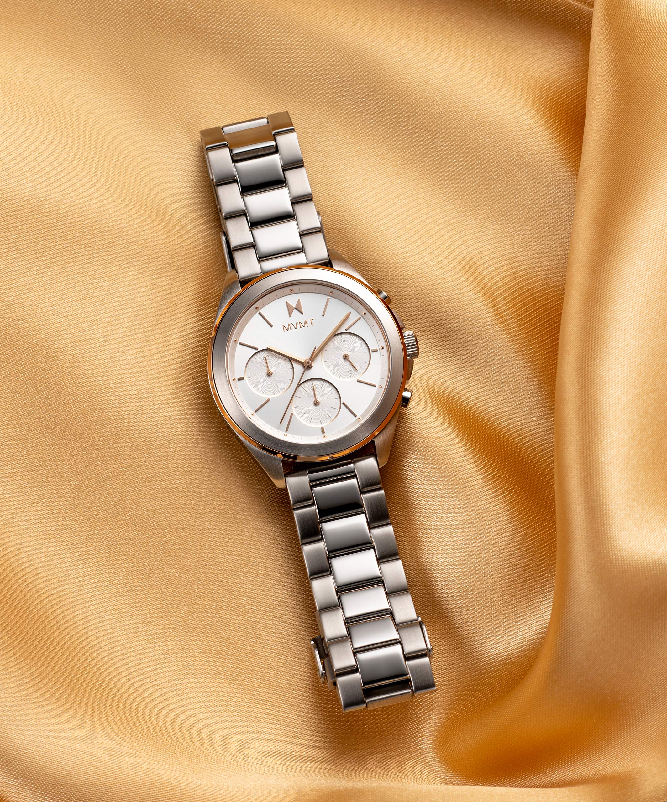 MVMT Women's Analog Quartz Watch with Stainless Steel Bracelet - Elegant Timepiece for Work, Date Night & Special Occasions - Model 28000127-D