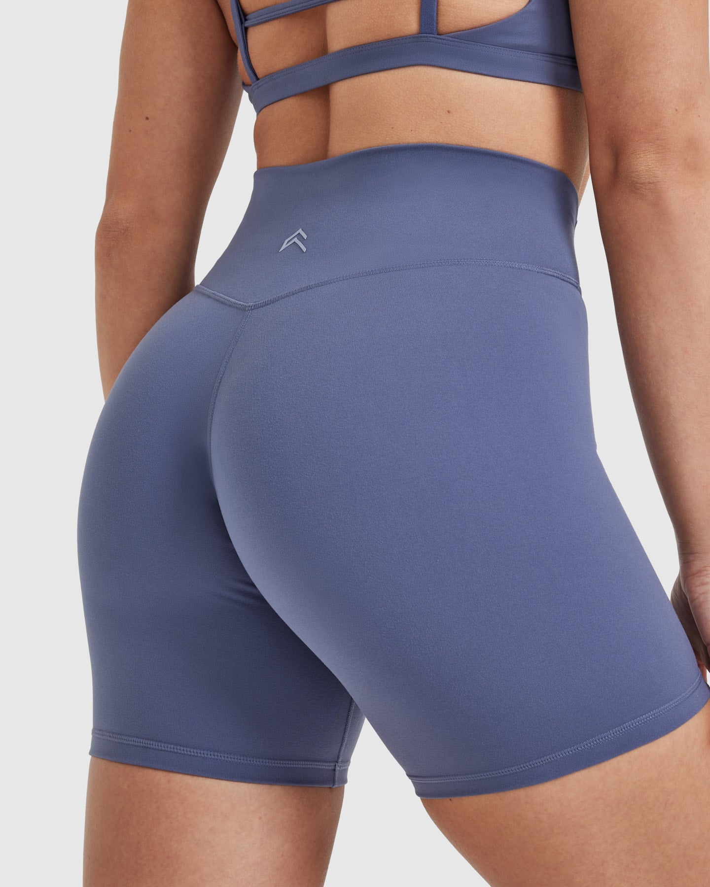 Timeless High Waisted Shorts for Women - 6-Inch Inseam | Slate Blue Denim Shorts | Perfect for Summer, Beach & Casual Outings