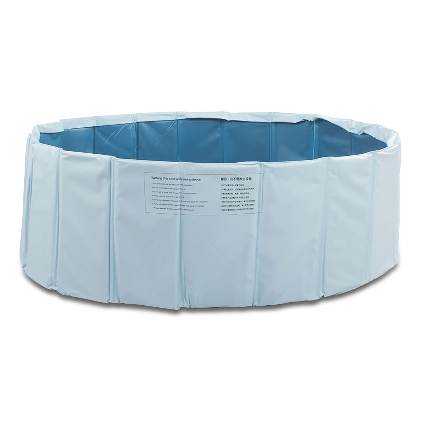 Portable Foldable Dog Bathing Pool - Leakproof Collapsible Pet Tub for Dogs & Cats | Indoor & Outdoor Use | Blue 80cm/31.5in | Perfect for Bathing, Swimming & Playtime in Backyard or Home
