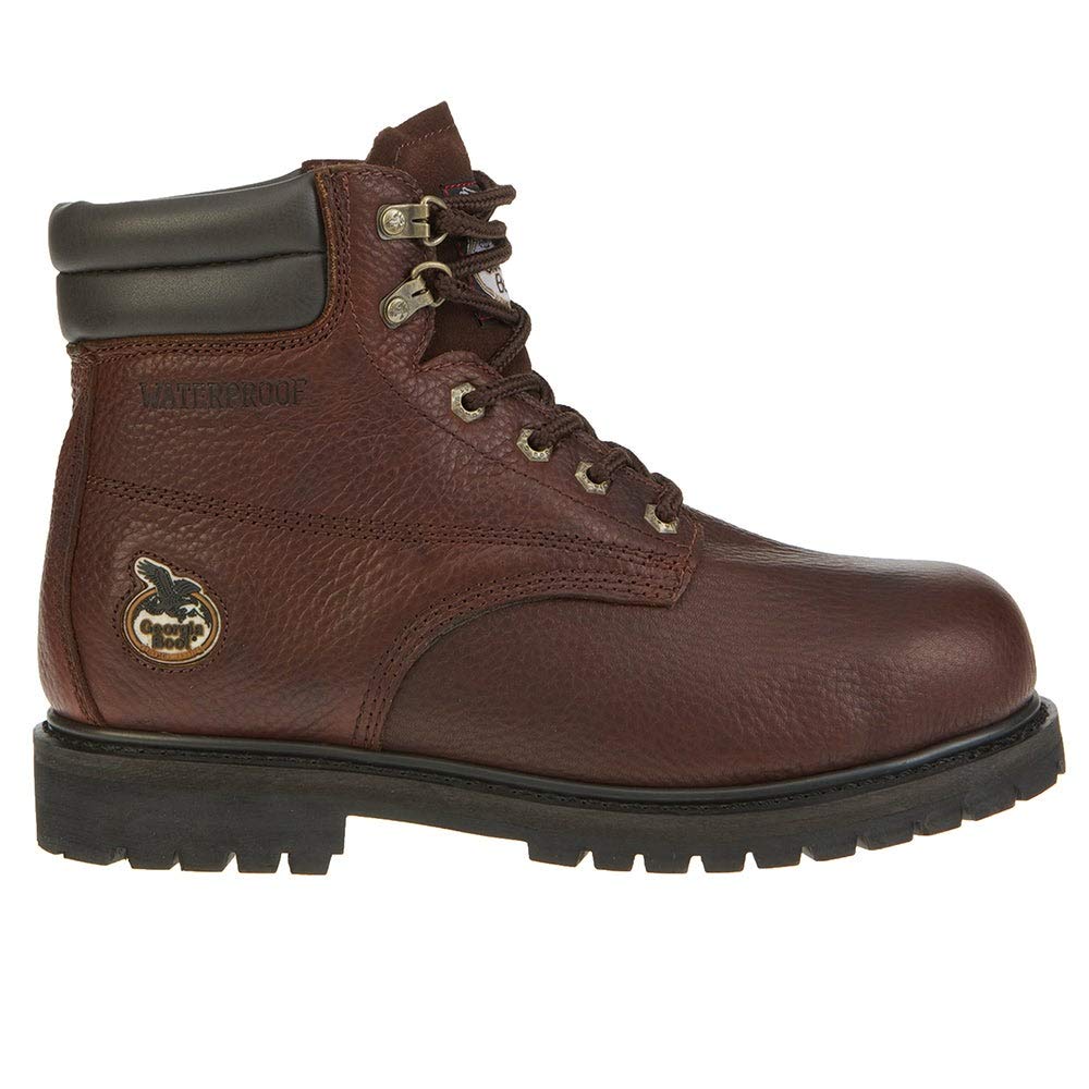 Georgia Boot Men's Oiler-M Steel Toe Work Boot - Waterproof & Slip Resistant for Construction, Farming & Outdoor Work