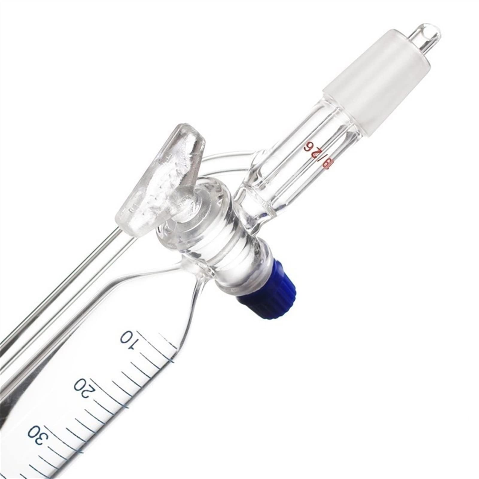 50ml Pressure Equalizing Dropping Funnel with Graduation - 19/26 & 24/29 Joints, High Temperature Resistant Borosilicate Glass Lab Funnel for Chemistry Experiments, Essential for Precise Liquid Transfer in Laboratories (Pack of 1)