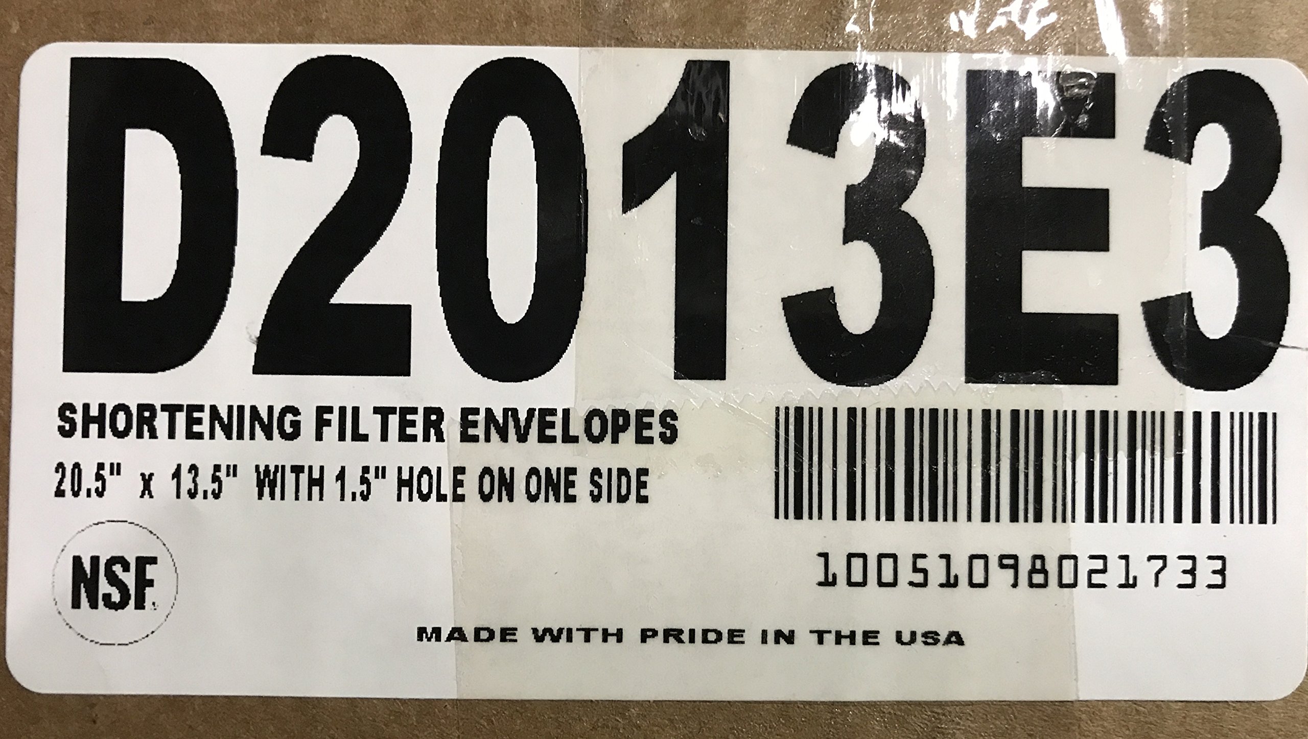 D2013E3 Shortening Filter Envelopes 20.5