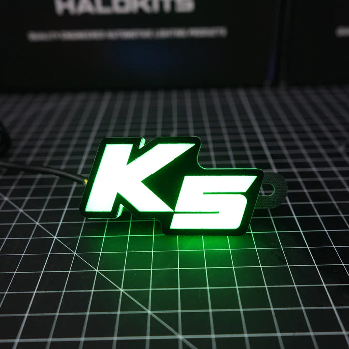 Kia K5 LED Emblem - Multicolor RGB Flowing Light Car Logo Badge for Customization | Perfect for Night Driving & Car Shows