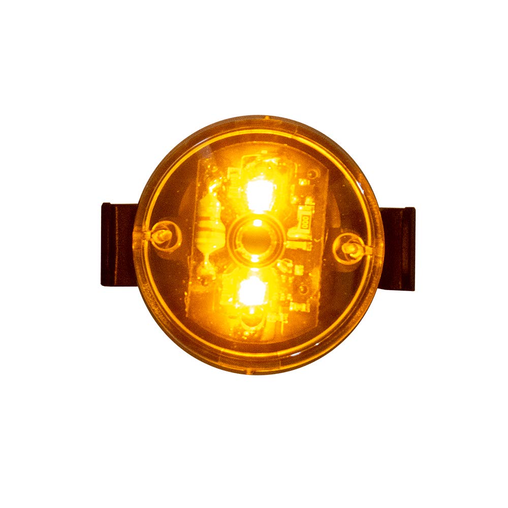 Planet Bike Button Blinky Amber Bike Tail Lights - USB Rechargeable Safety Lights for Night Cycling, Running, and Outdoor Activities