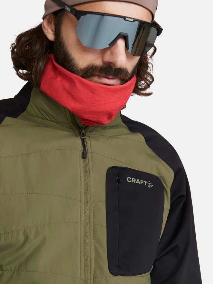 Men's Nordic Training Insulated Jacket - Winter Running & Outdoor Workout Jacket for Cold Weather