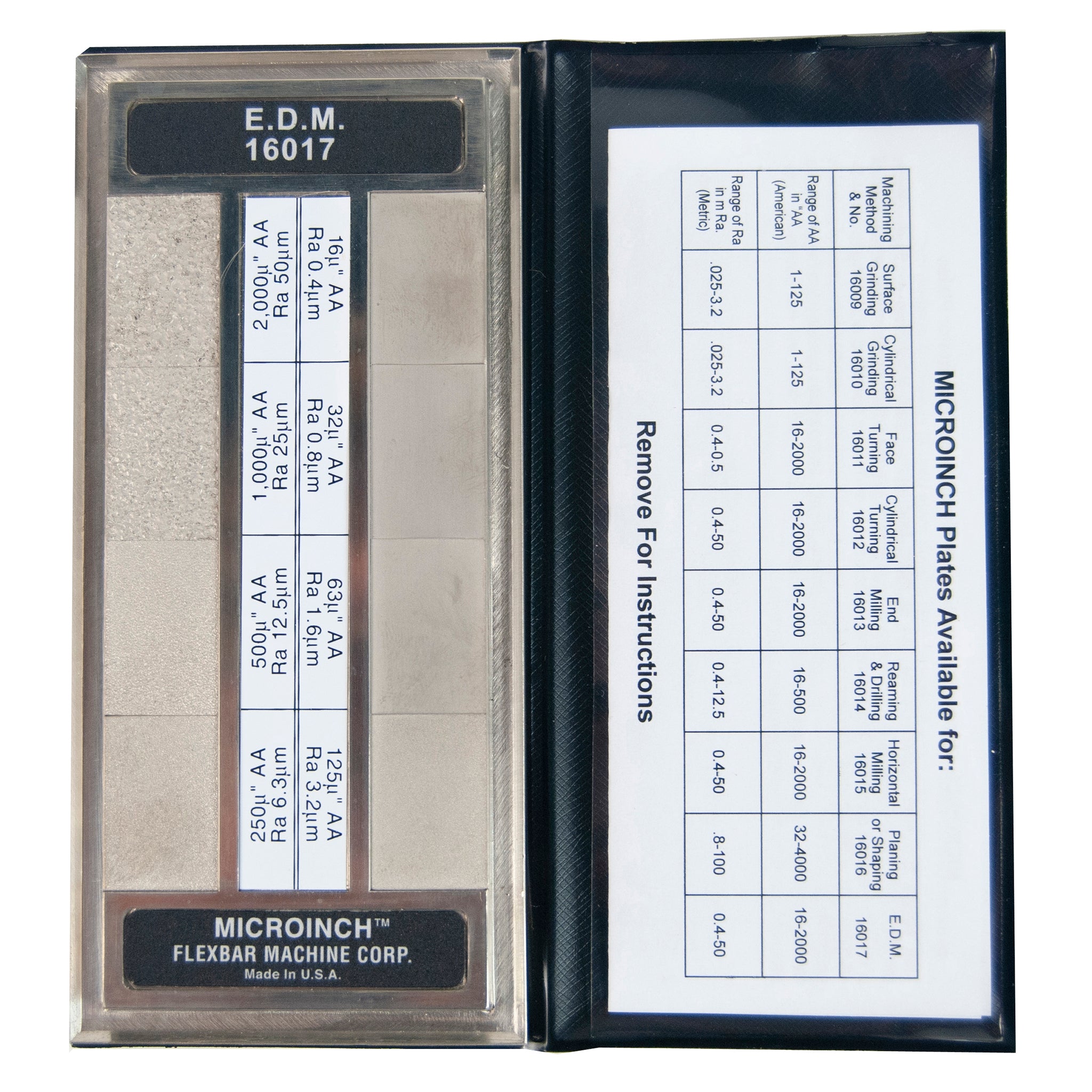 Microinch™ Comparator Plates - High-Precision Surface Finish Measurement Tools for Metalworking & Quality Control | Ideal for Machinists, Engineers & Industrial Applications