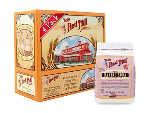 Bob's Red Mill Baking Soda 16oz (4 Pack) | Pure Aluminum-Free Baking Powder | Perfect for Baking, Cooking & Natural Cleaning | Gluten-Free & Non-GMO