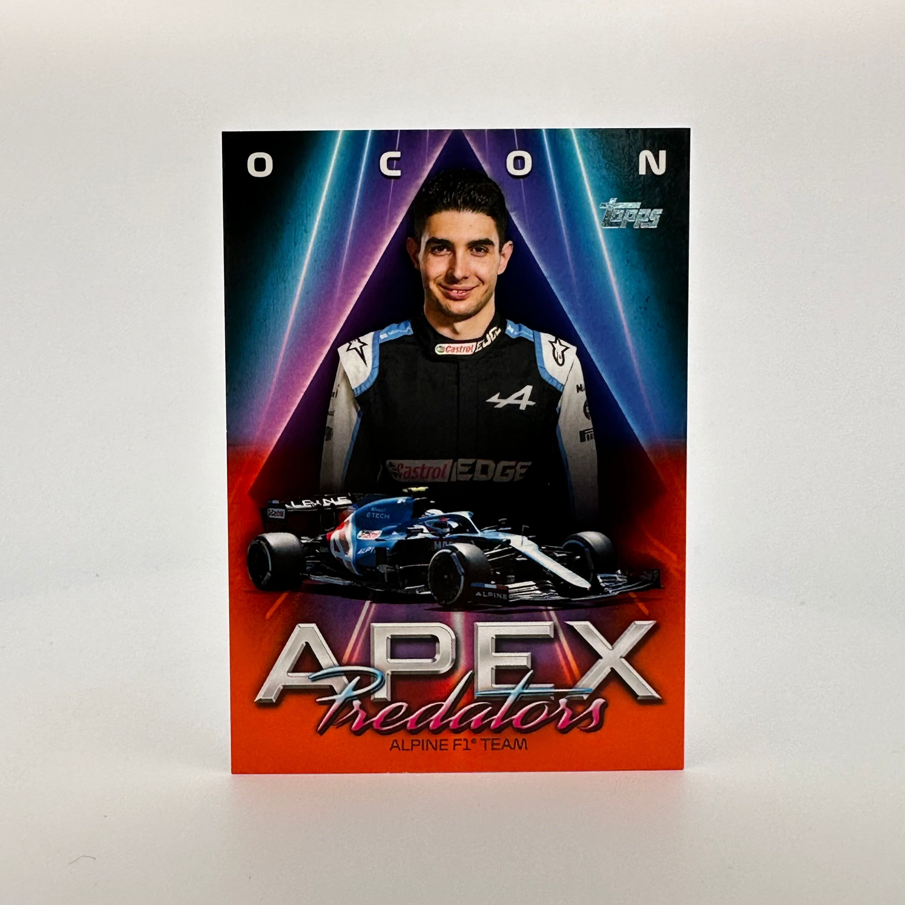 2021 Formula 1 Esteban Ocon #APEO Apex Predators Collectible - 10/25 Orange Limited Edition for Racing Fans & Memorabilia Collectors