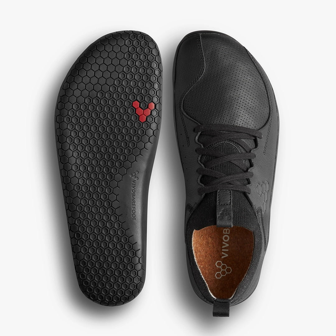 Vivobarefoot Men's Primus Asana Leather Barefoot Shoes - Minimalist Zero Drop Footwear for Natural Movement | Perfect for Yoga, Gym & Everyday Wear