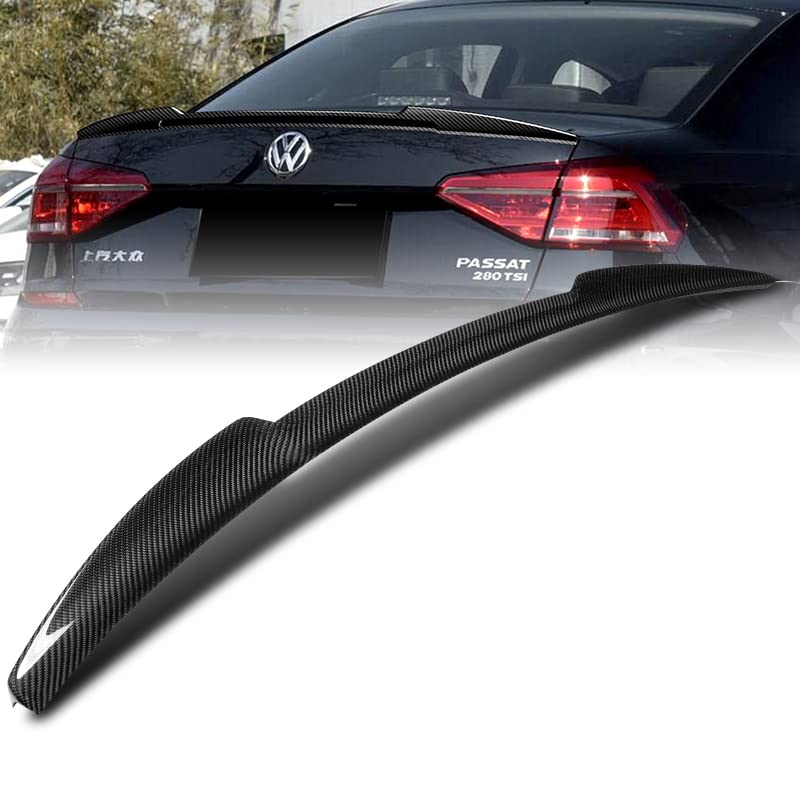 2012-2019 Volkswagen Passat Rear Trunk Lid Spoiler Wing - 100% Real Carbon Fiber PSM-Style Lip Spoiler | Enhances Aerodynamics & Sporty Look | Perfect for Car Enthusiasts & Performance Upgrades
