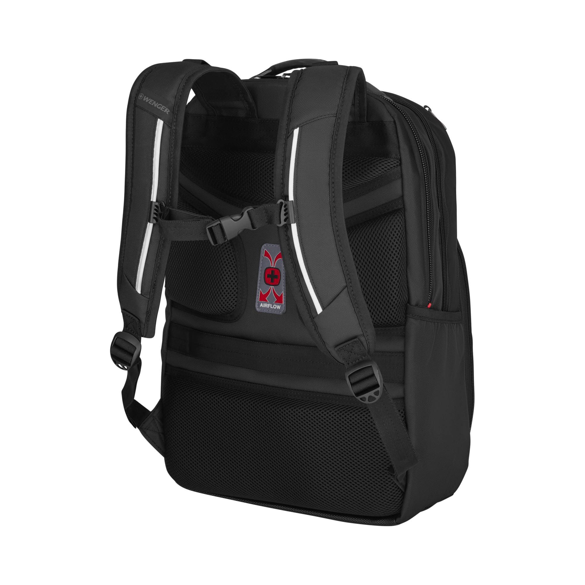 Wenger 17 Inch Cosmic Laptop Backpack for Business & Travel - Durable & Stylish Black Computer Bag for Work, School & Commuting