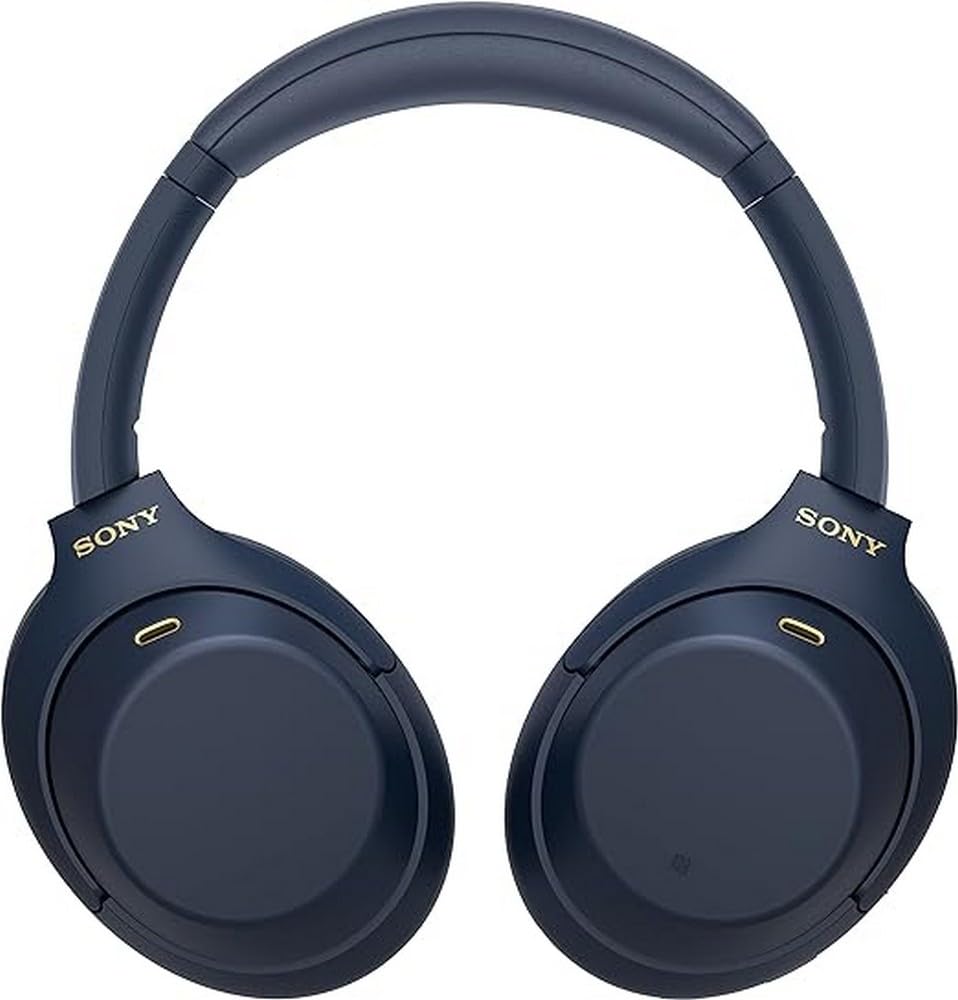 Sony WH-1000XM4 Wireless Noise Cancelling Headphones with 30-Hour Battery, Alexa & Google Assistant, Built-in Mic - Midnight Blue | Perfect for Travel, Work & Music Lovers