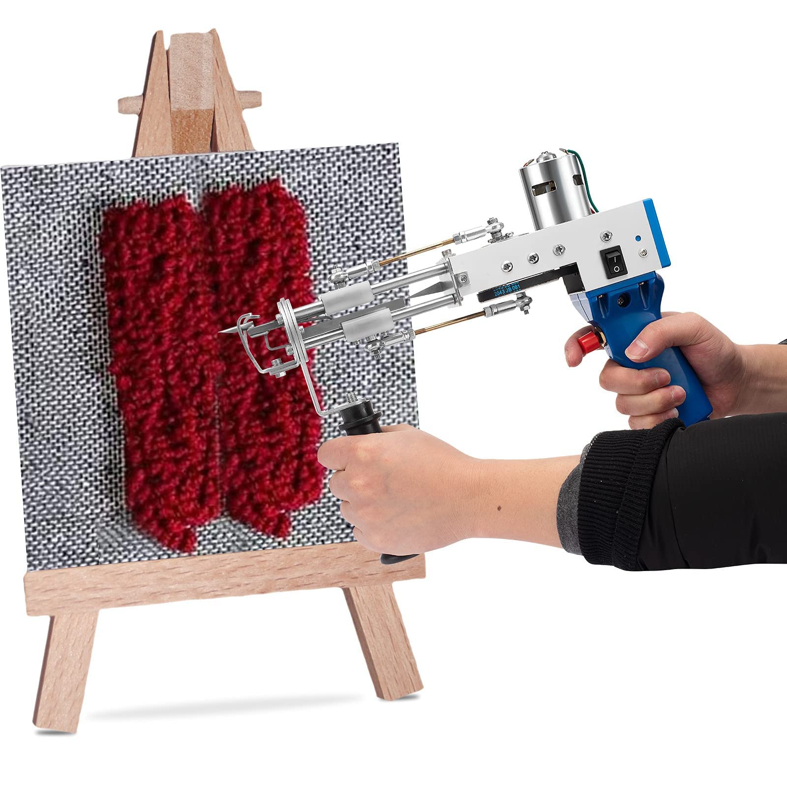 Electric Carpet Tufting Gun 7-21mm - Handheld Knitting Loop Pile Carpet Tool for DIY Rug Making, Carpet Weaving & Flocking - Perfect for Home Decor, Craft Projects & Professional Carpet Repair