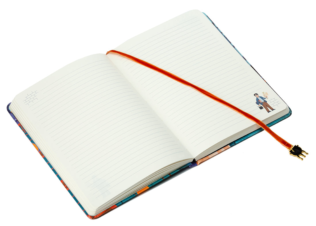 Harry Potter Diagon Alley Journal with Ribbon Bookmark - Wizarding World Notebook for Writing, Sketching & Collecting Memories - Perfect Gift for Potterheads & Book Lovers