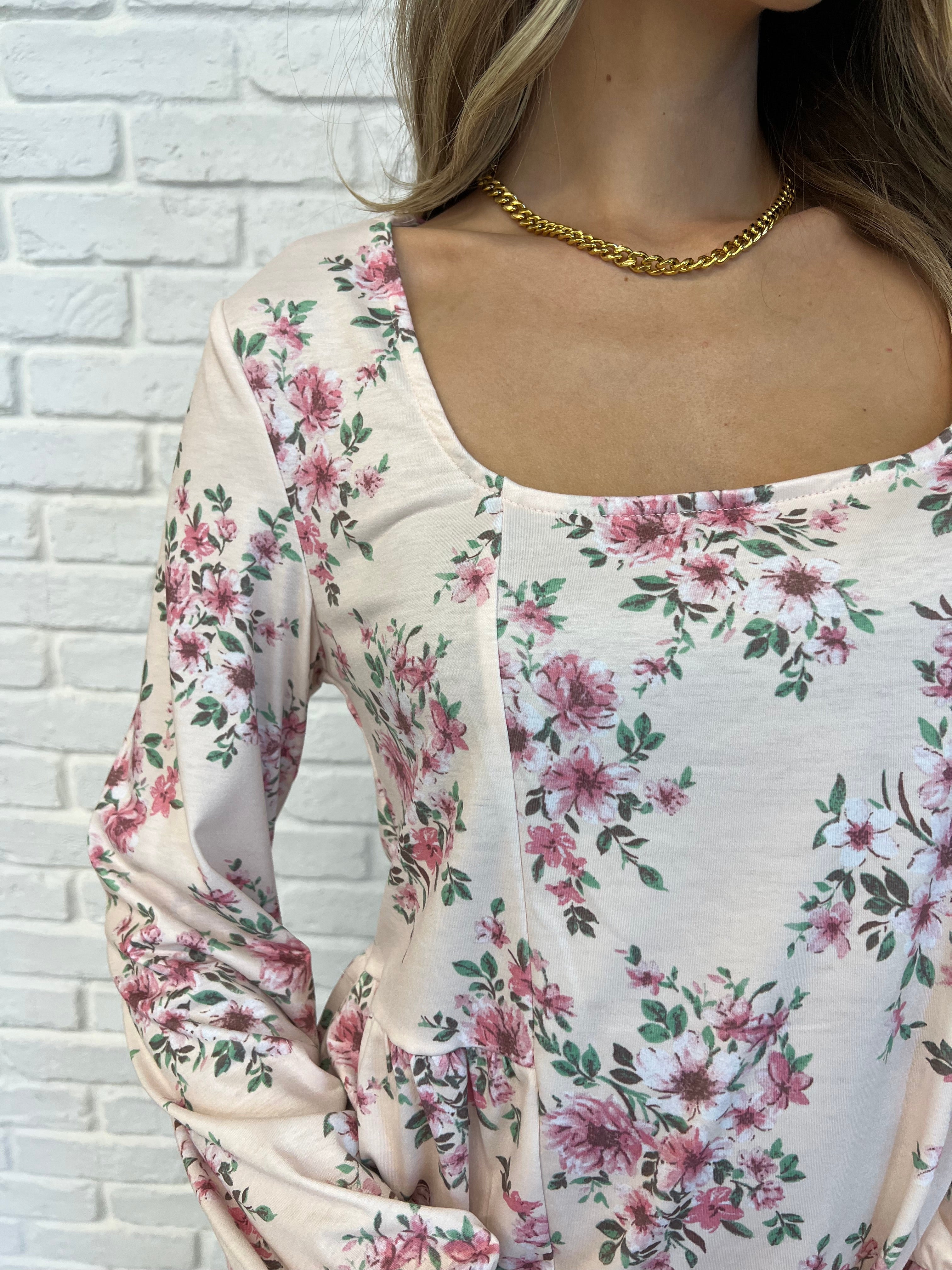 Cool to Be Kind Floral Blouse - Women's Boho Chic Floral Print Tops for Spring & Summer | Perfect for Casual Outings, Dates & Office Wear